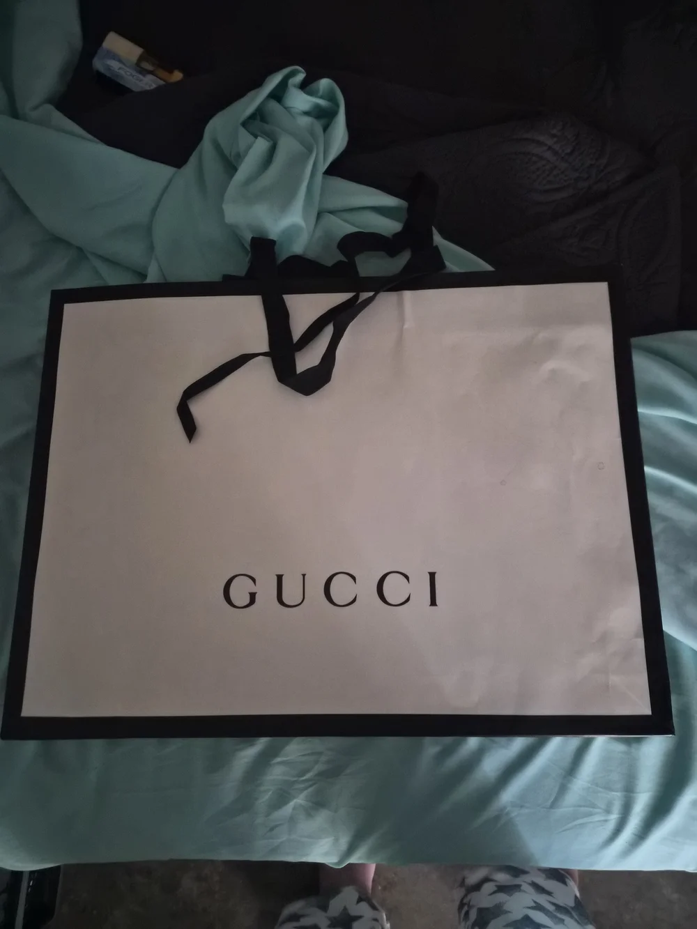 Authentic Gucci Extra Large Paper Shopping Bag 19x14